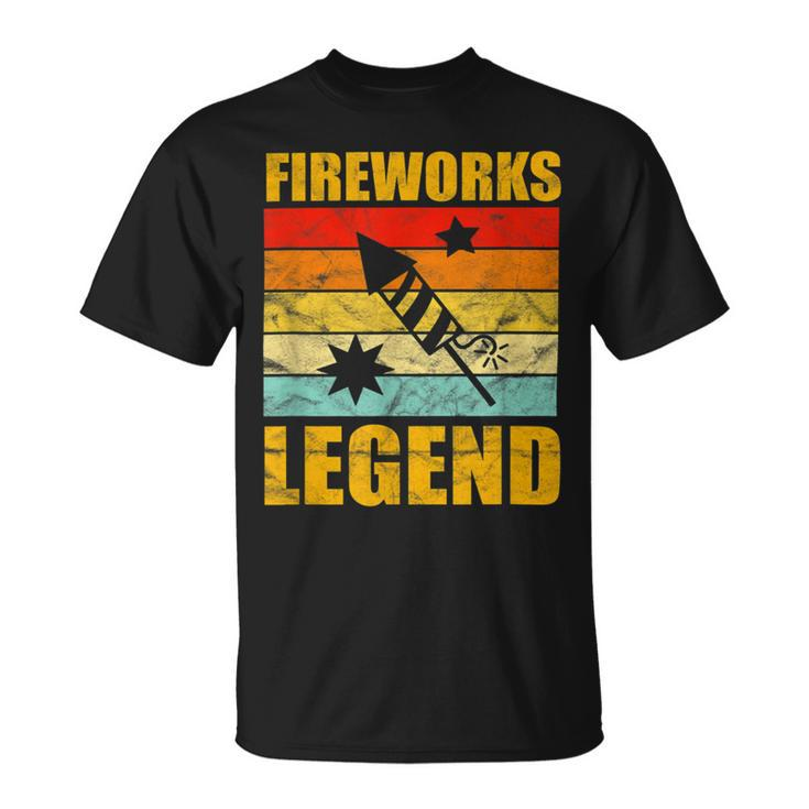 Fourth Of July Fireworks Legend Funny Independence Day 1776 Unisex T-Shirt