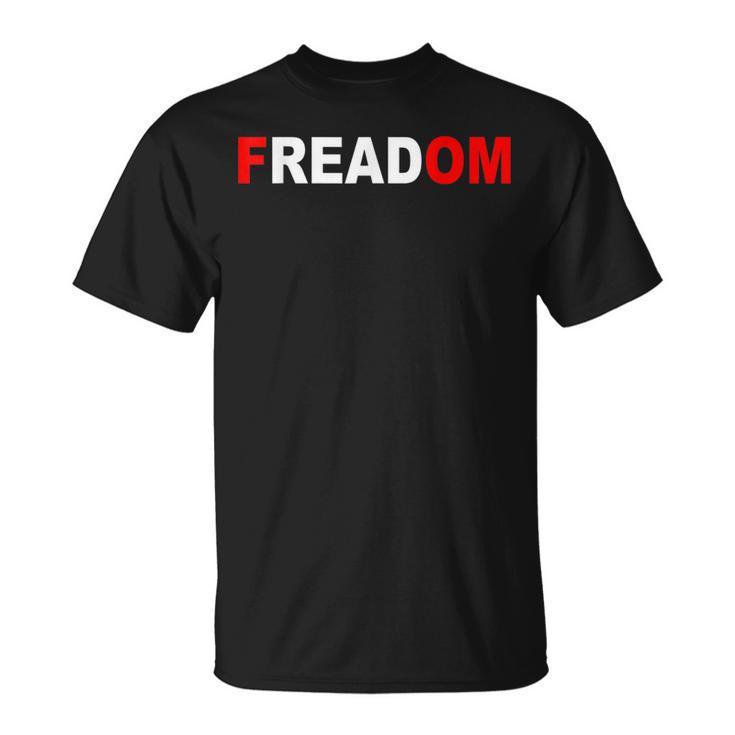 Freadom For Book Lovers Bookworms T-Shirt