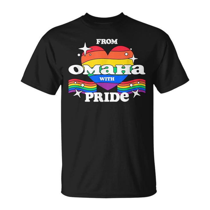 From Omaha With Pride Lgbtq Gay Lgbt Homosexual Pride Month  Unisex T-Shirt
