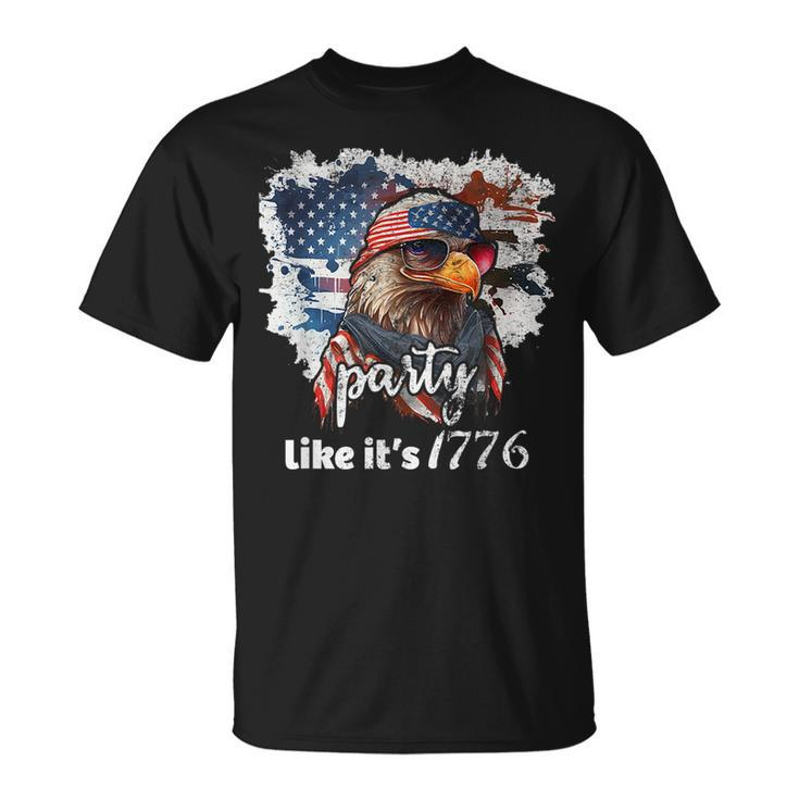 Funny 4Th Of July American Flag And Eagle Cool 4Th Of July Unisex T-Shirt