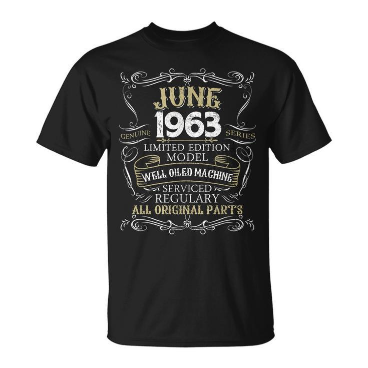 Funny 56Th Birthday Born In June 1963  56 Years Old Unisex T-Shirt
