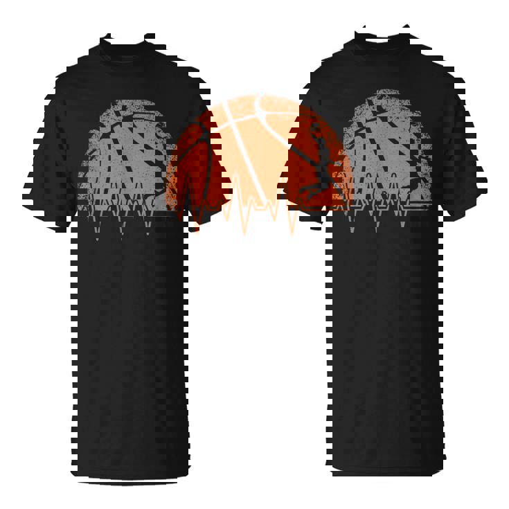Basketball Heartbeat Basketball Player T-Shirt