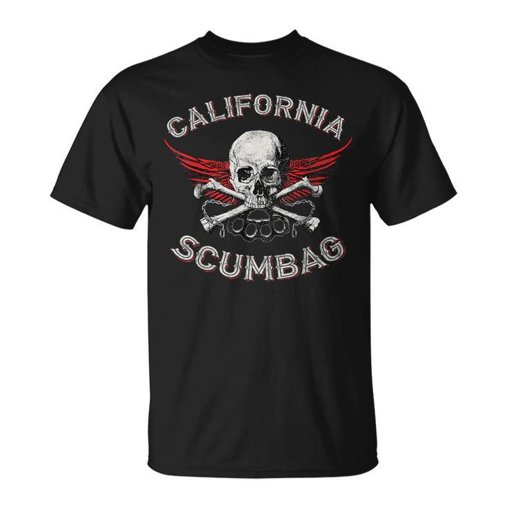 Funny California  Scumbag Vintage Distressed Biker Unisex T-Shirt