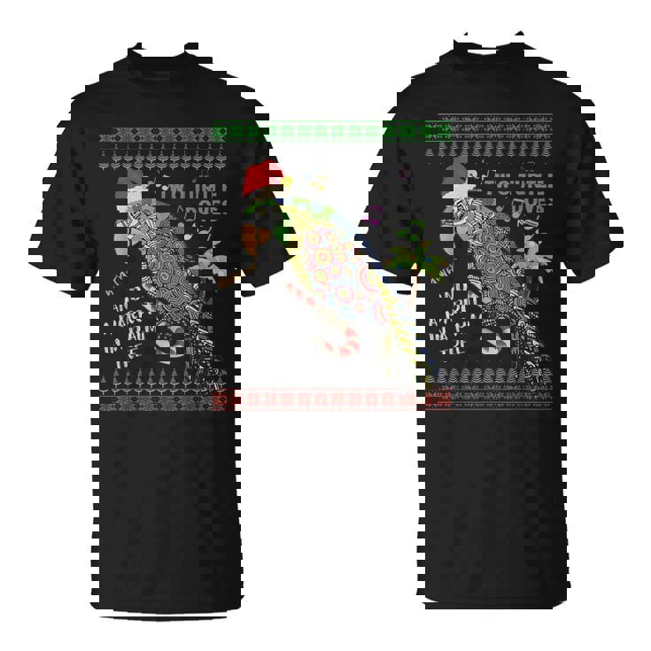Christmas Tropical Parrot Ugly Christmas Sweater T-Shirt