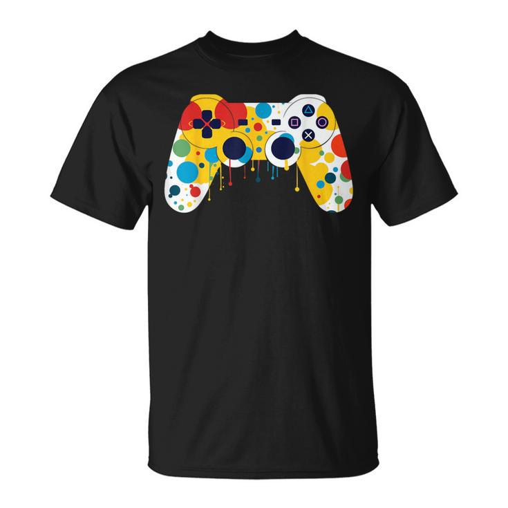 Colourful Polka Dot International Dot Day Video Game T-Shirt