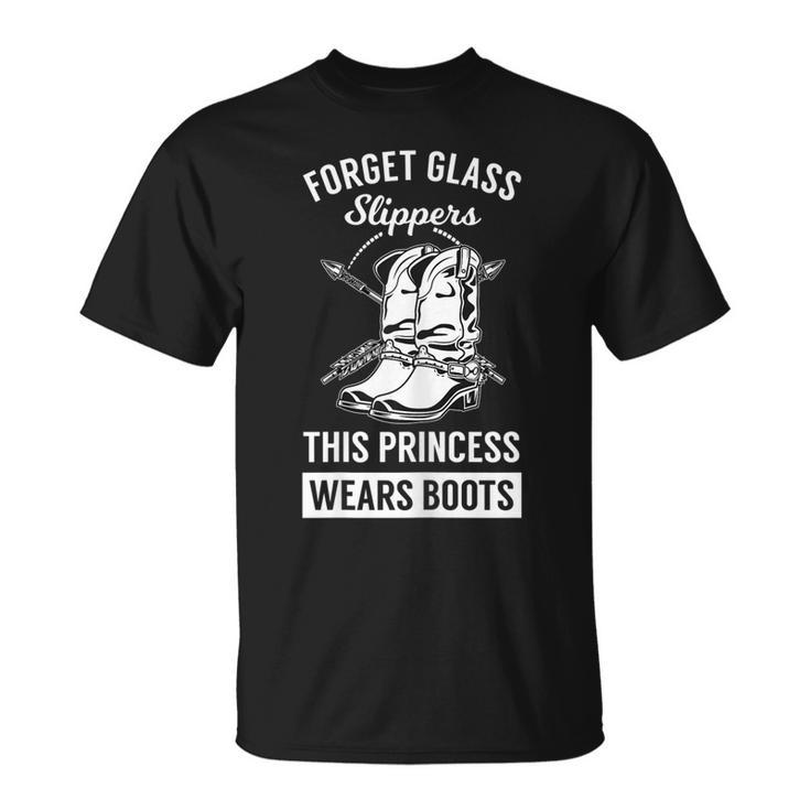 Funny Cowgirl Women Girls Cowboy Boots Princess Cowboy Unisex T-Shirt