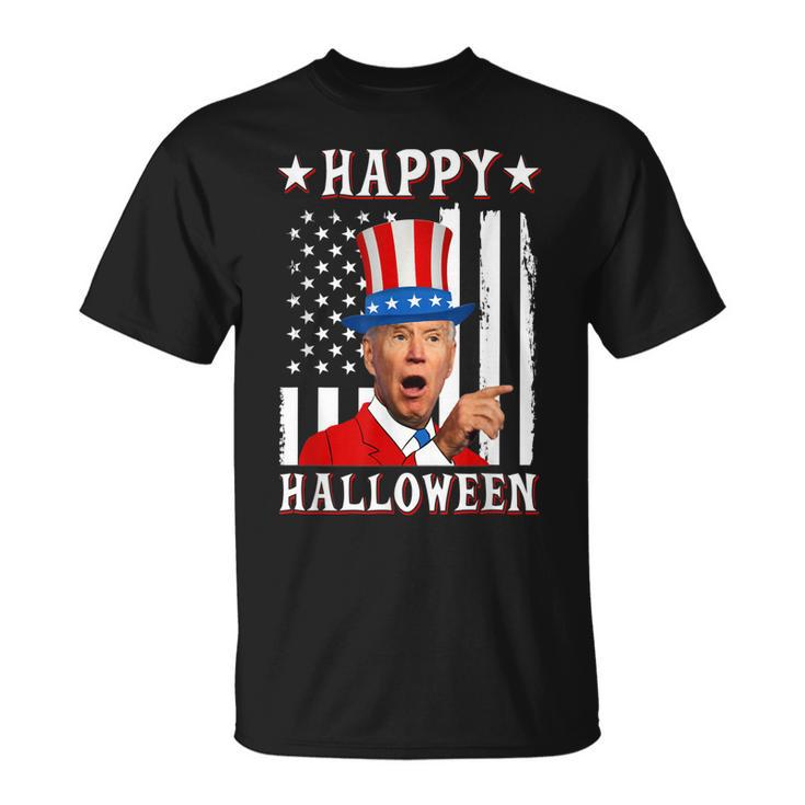 Funny Dazed Joe Biden Confused Happy Halloween 4Th Of July  Unisex T-Shirt