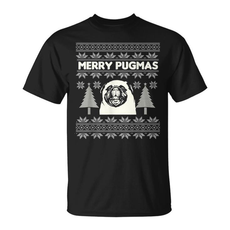Merry Christmas Pug Ugly Christmas Sweater T-Shirt