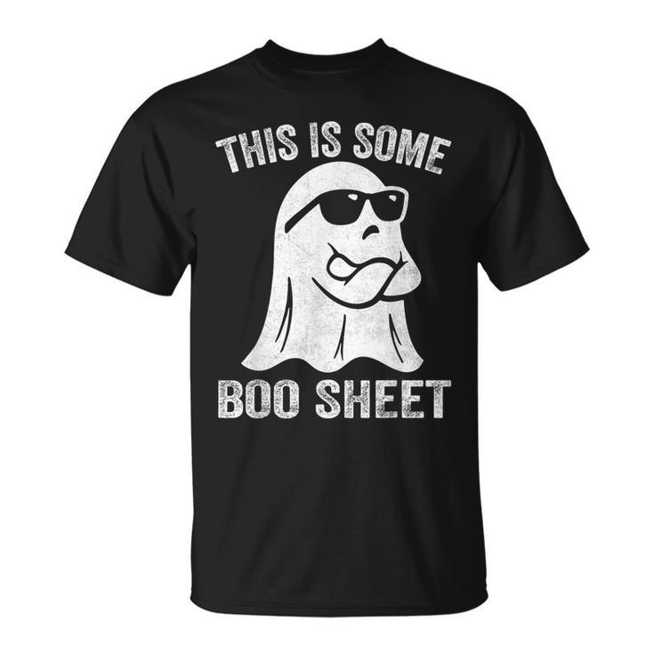 Halloween Boo Ghost Costume This Is Some Boo Sheet T-Shirt