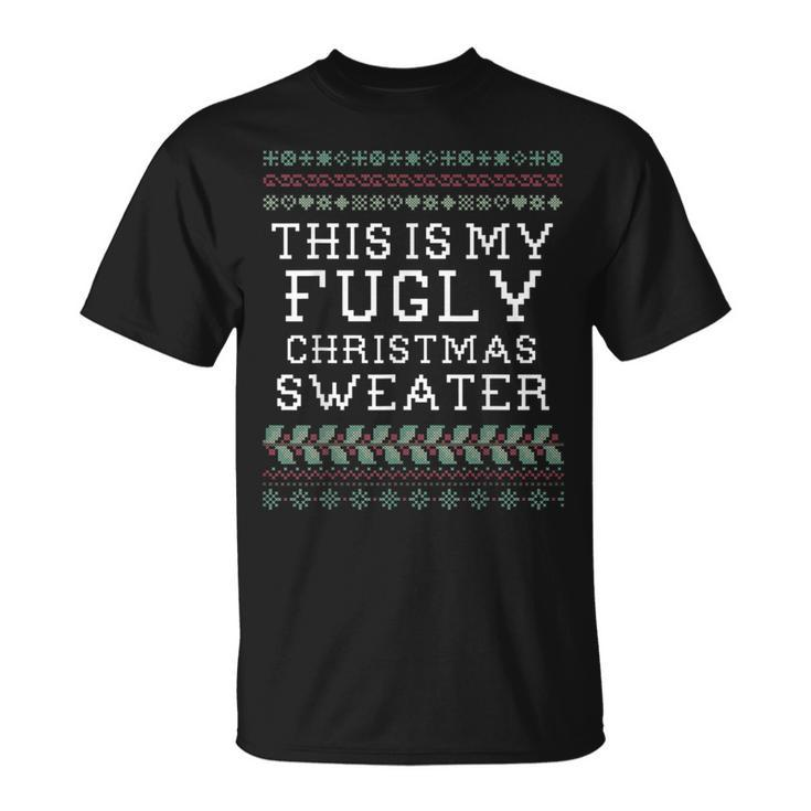 This Is My Holiday Ugly Christmas Sweater T-Shirt