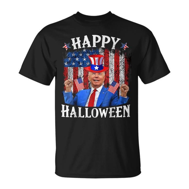 Funny Joe Biden Happy Halloween For Fourth Of July Men Woman Unisex T-Shirt