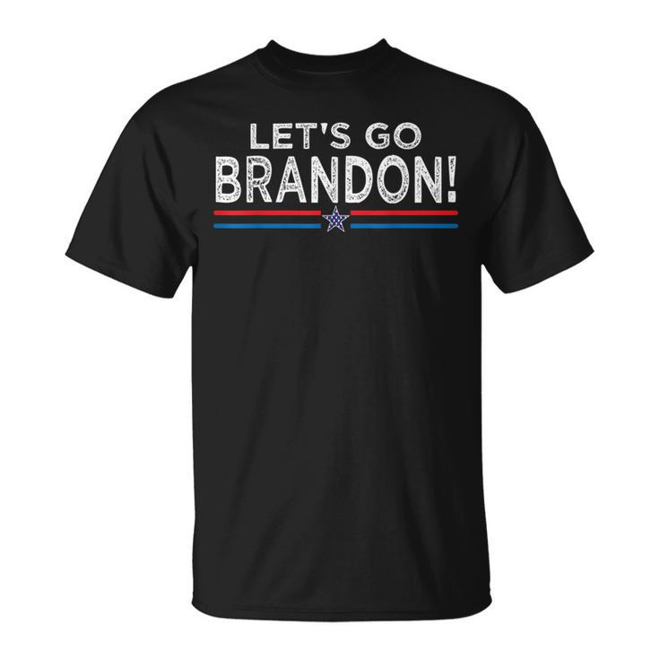 Funny Lets Go Brandon Meme Retro Vintage Design Meme Funny Gifts Unisex T-Shirt