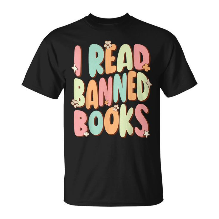 Funny Librarian Freedom Reader Grunge I Read Banned Books Unisex T-Shirt