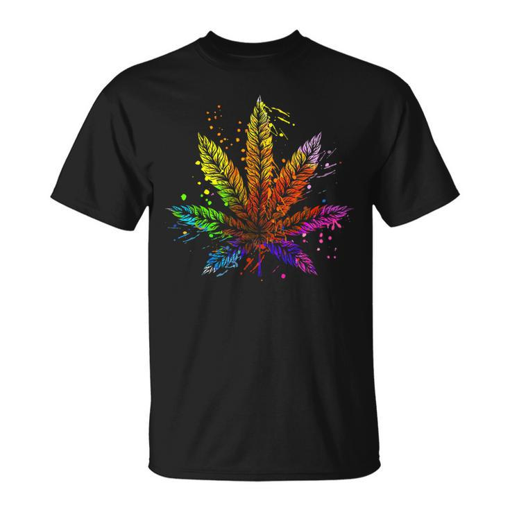 Funny Marijuana Weed Tie Dye 420 Cannabis Thc Lover Cousin Unisex T-Shirt