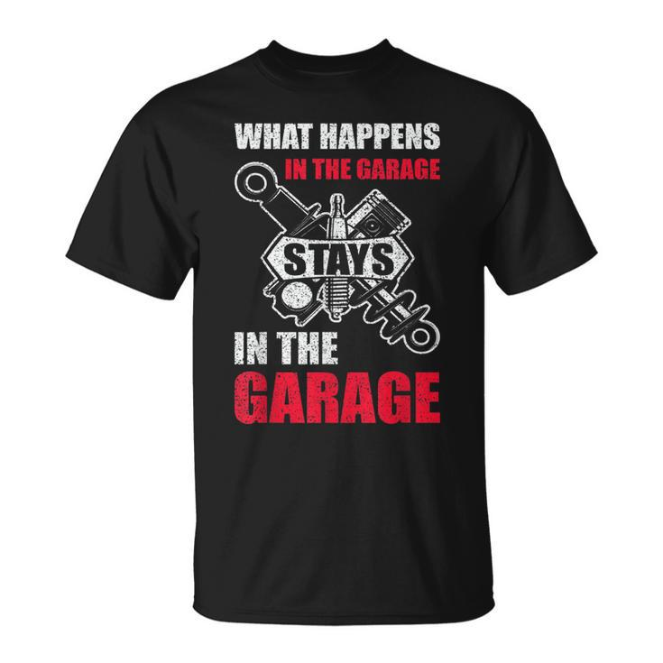 Funny Mechanic For Men Car Dad Garage Father Day Car Lover  Unisex T-Shirt