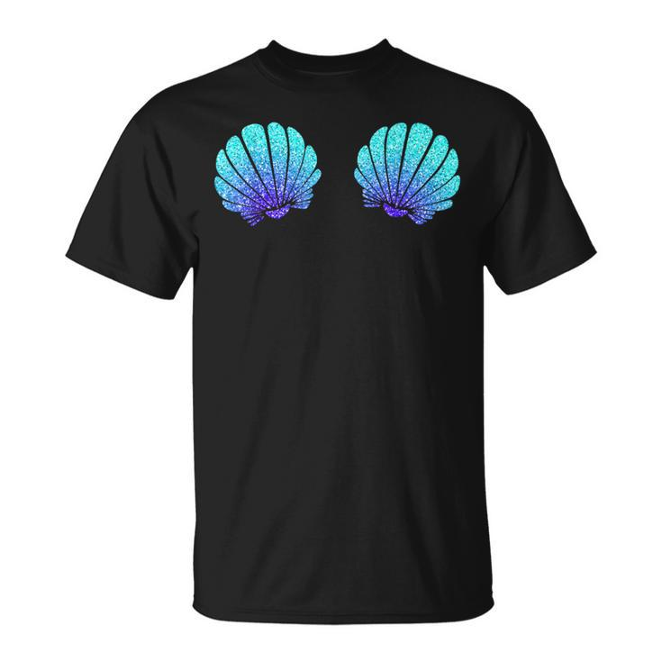 Mermaid Sea Shell Bra Costume Halloween T-Shirt