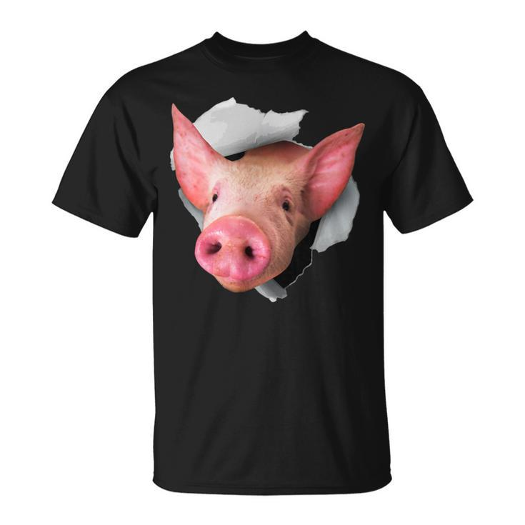 Pig Pig Lover Farm Animal Farming Livestock Pig T-Shirt