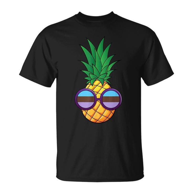 Funny Pineapple Androsexual Flag Unisex T-Shirt