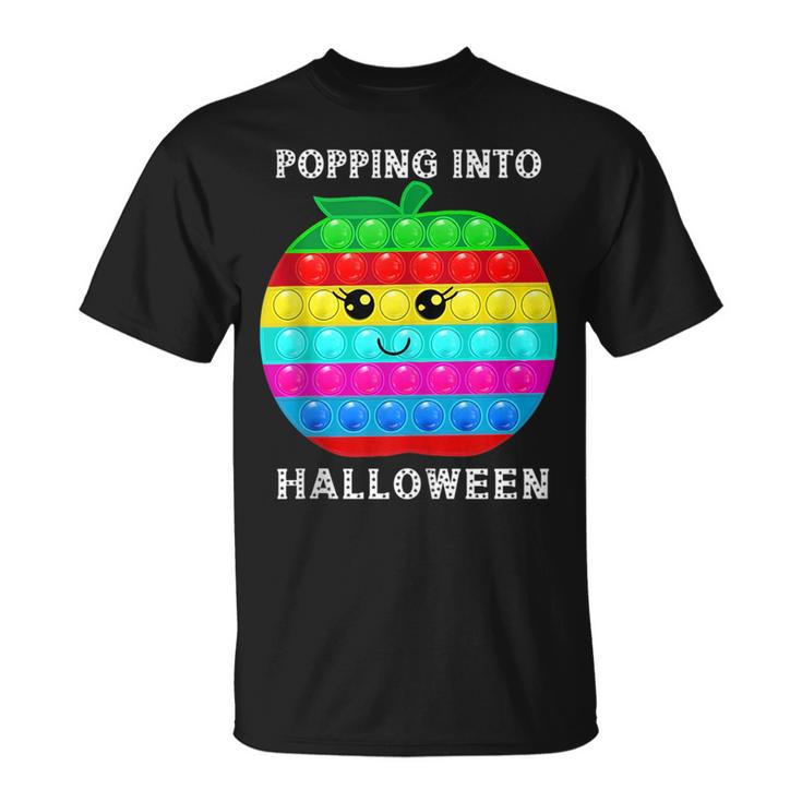Funny Pop It Fidget Toy Popping Into Halloween Fidget Toy  Unisex T-Shirt