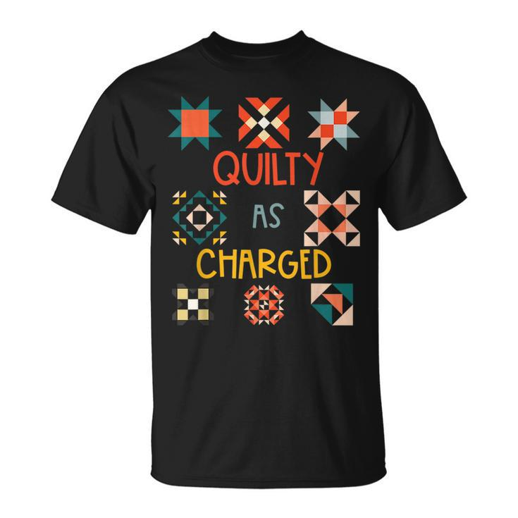 Funny Quilty As Charged  Unisex T-Shirt