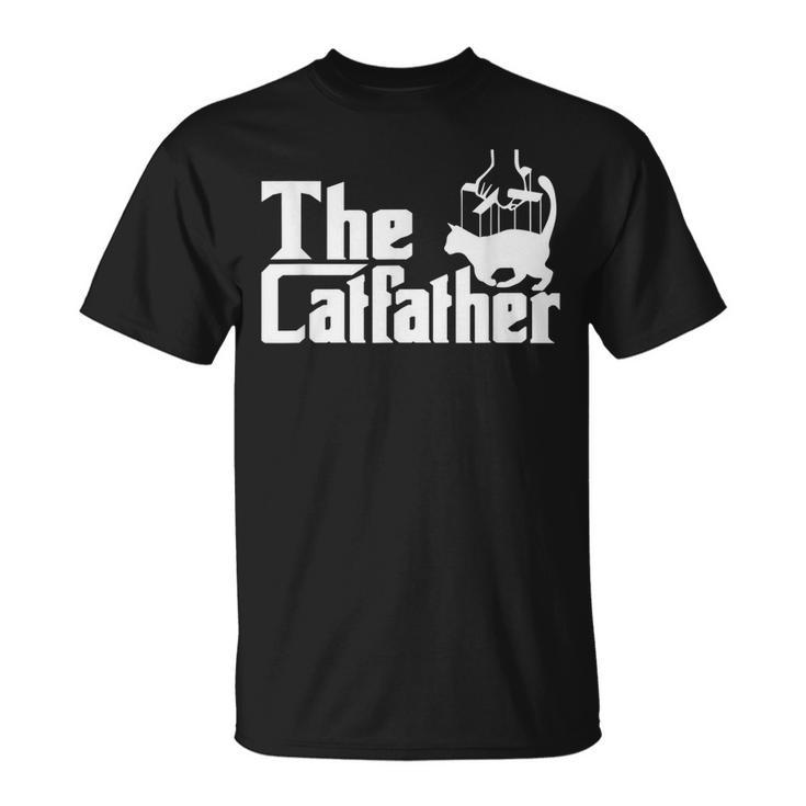 Funny The Catfather Kitten Dad Summer Gift For Pet Lovers Unisex T-Shirt
