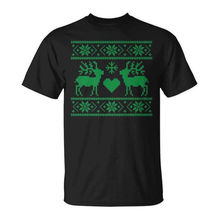 Ugly Christmas Sweater Style T-Shirt