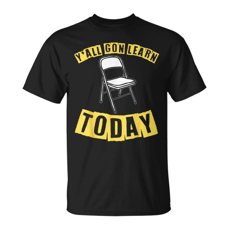 Video Viral Folding Chair Alabama Meme Boat Brawl T-Shirt