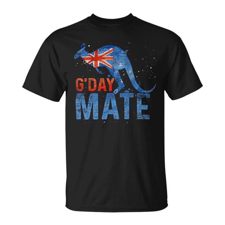 G Day Mate Kangaroo Aussie Animal Australia Flag Australia Unisex T-Shirt
