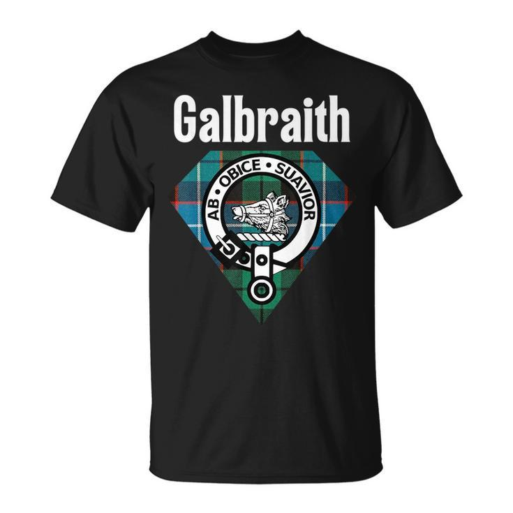 Galbraith Clan Scottish Name Coat Of Arms Tartan Unisex T-Shirt