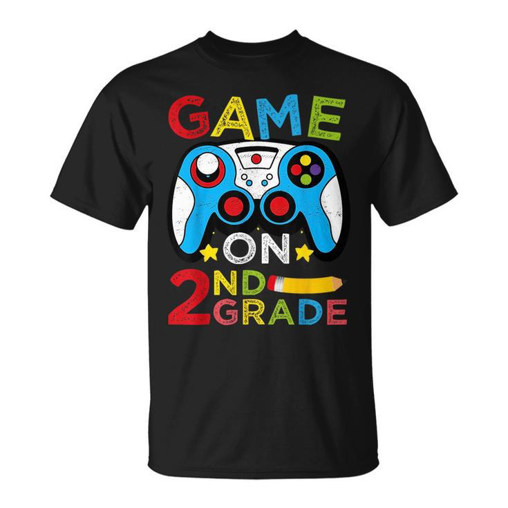 Game On 2Nd Grade Funny Video Game Back To School Unisex T-Shirt
