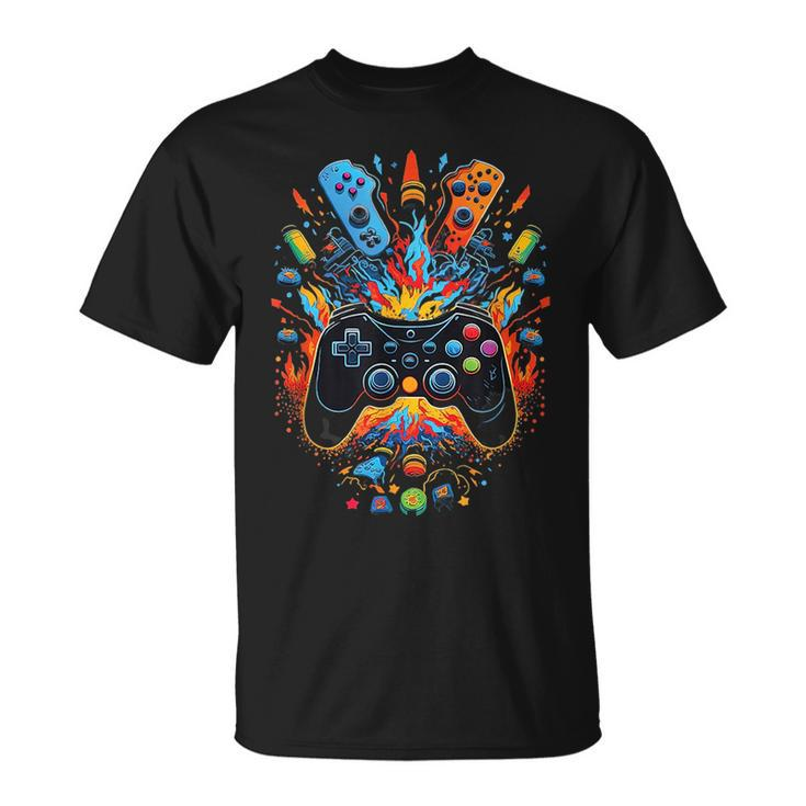 Gamer Aesthetic Graphic Gaming Video Games Boys Ns Kids  Unisex T-Shirt