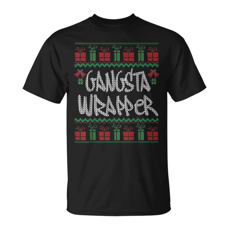 Gangsta Wrapper Ugly Christmas Sweaters T-Shirt