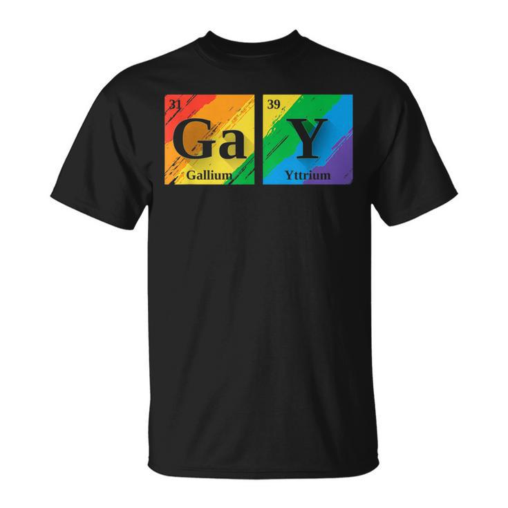 Gay Periodic Elements Gift For Gay Friend Men Lgbt Science  Unisex T-Shirt