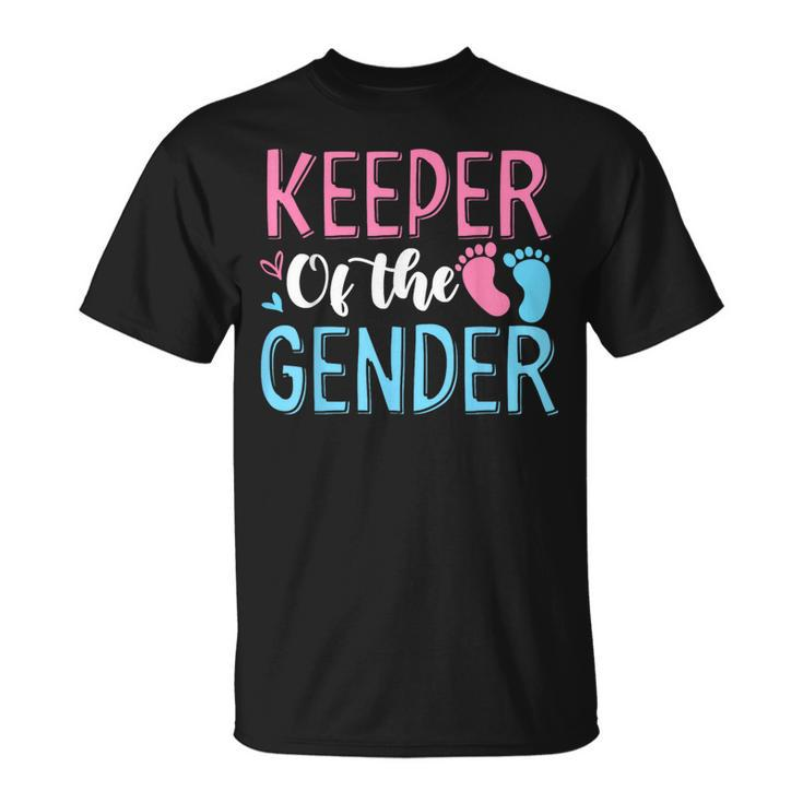 Gender Reveal Keeper Of The Gender T Gender Reveal T-Shirt