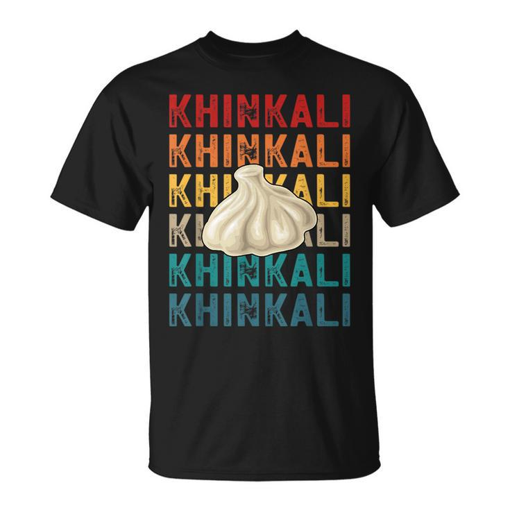 Georgia Saying Georgian Khinkali Khinkali Dumplings Retro Georgia Gifts And Merchandise Funny Gifts Unisex T-Shirt