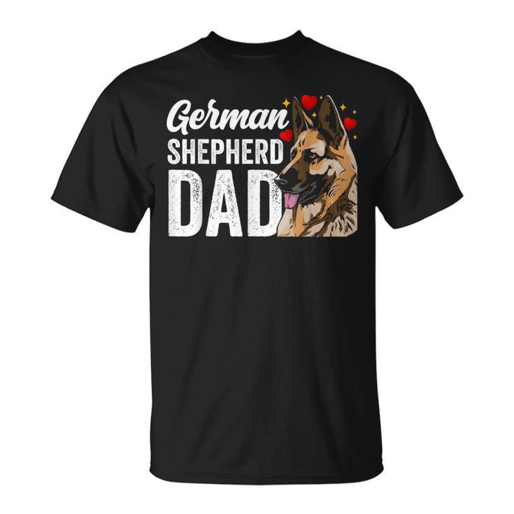 German Shepherd Dad Pet German Sheperd Cute Dog Lover Father  Unisex T-Shirt