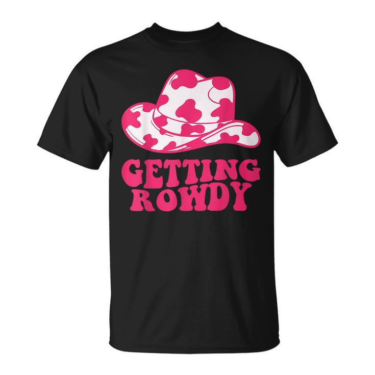 Getting Rowdy Getting Hitched Nashville Bachelorette Party T-Shirt