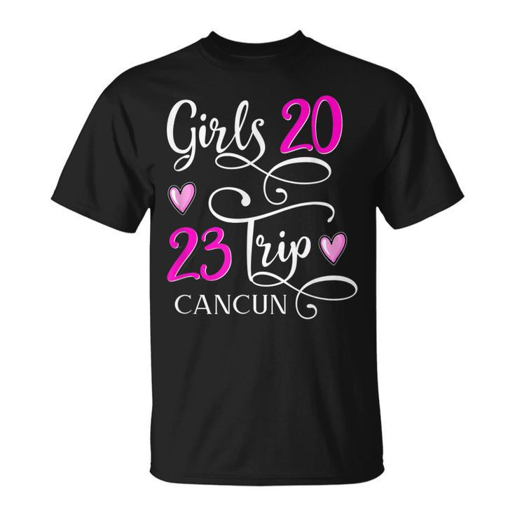 Girls Trip Cancun Mexico 2023 Vacation Matching Group T-shirt