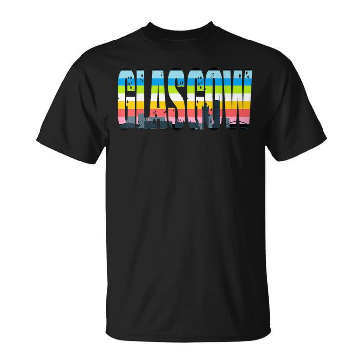 Glasgow Queer Flag Pride Support City  Unisex T-Shirt