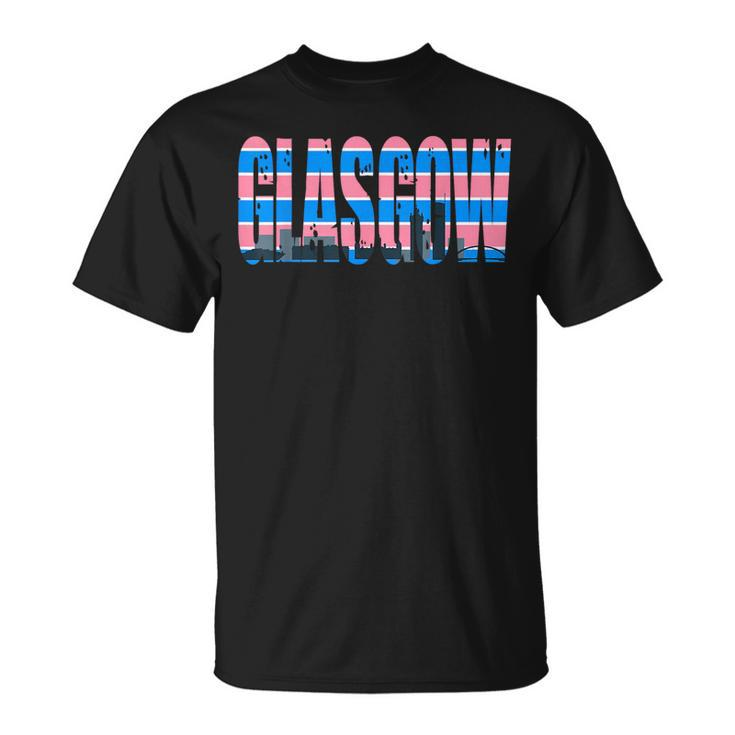 Glasgow Transsexual Flag Pride Support City  Unisex T-Shirt
