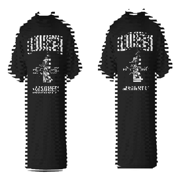 Gloucester Ma Fisherman Statue T-Shirt