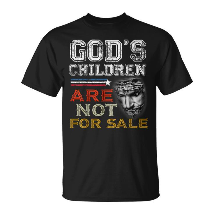 Gods Children Are Not For Sale Retro  Unisex T-Shirt