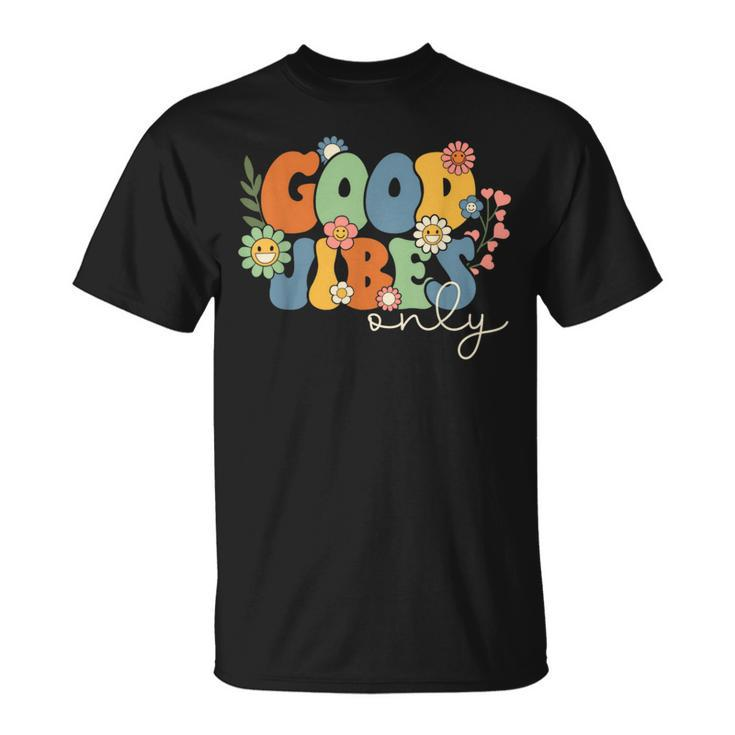 Good Vibes Only Groovy Summer Family Vacation Hawaii Beach  Unisex T-Shirt