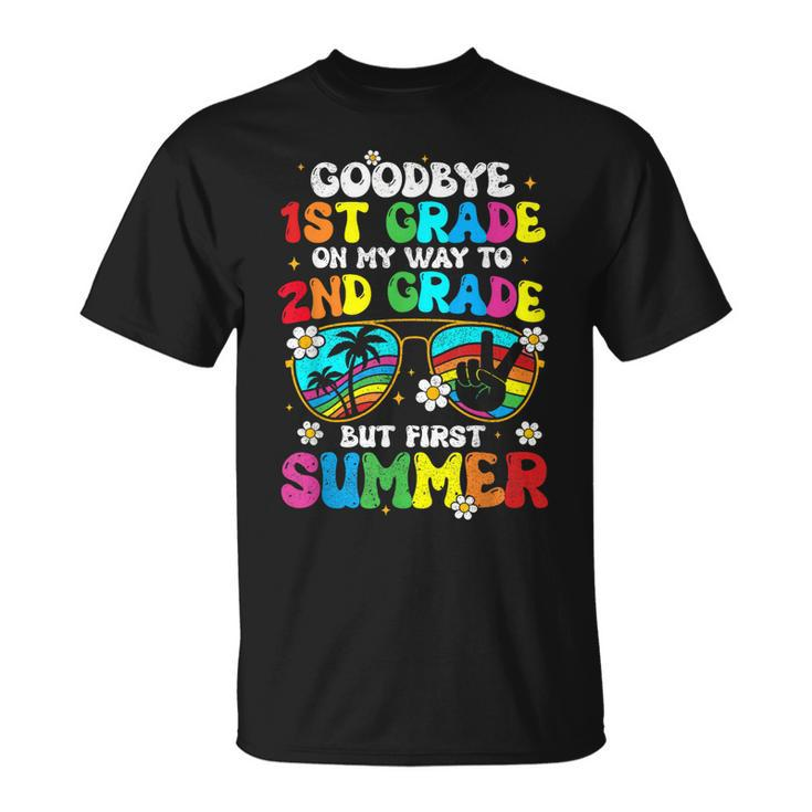 Goodbye 1St Grade Graduation To 2Nd Grade Hello Summer Kids  Unisex T-Shirt