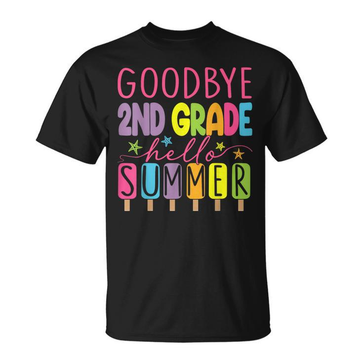 Goodbye 2Nd Grade Hello Summer Last Day Of School Graduation T-shirt