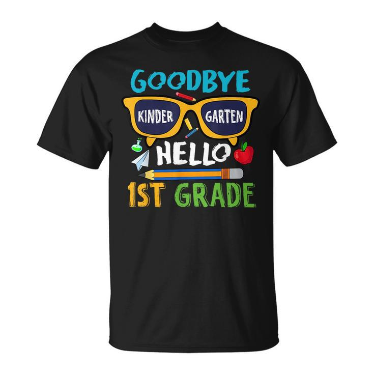 Goodbye Kindergarten Hello 1St Grade Girls 2023 Grad  Unisex T-Shirt