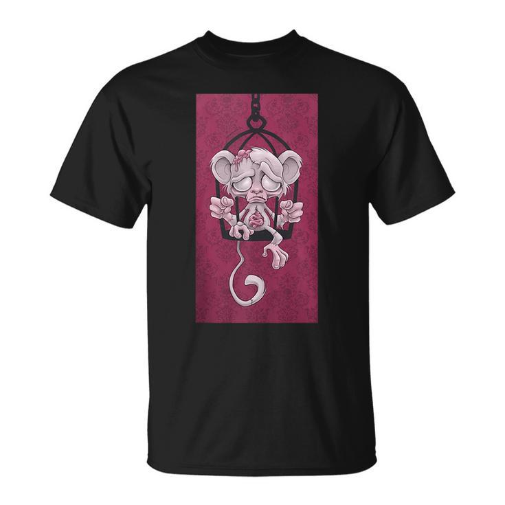 Gothic Chimpanzee Monkey Ape Sad Horror Alt  Unisex T-Shirt