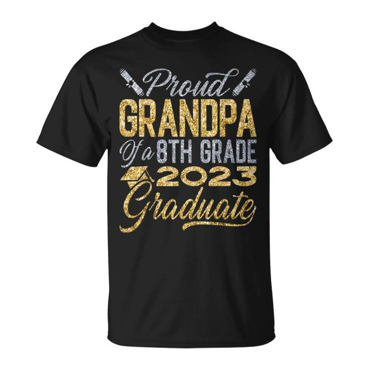 Graduation Proud Grandpa Of An 8Th Grade 2023 Graduate Gift For Mens Unisex T-Shirt