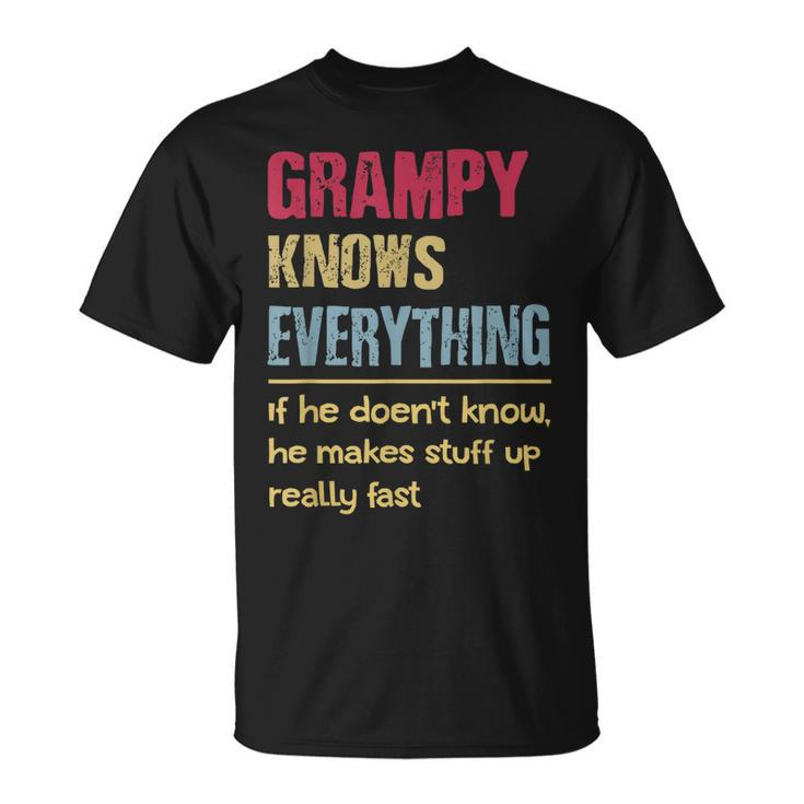 Grampy Know Everything Grandpa Gifts  Unisex T-Shirt