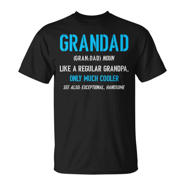 Grandad Gift Like A Regular Funny Definition Much Cooler  Unisex T-Shirt
